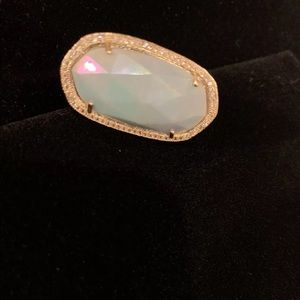 Kendra Scott LUXE Amazonite Debra Ring Size 7